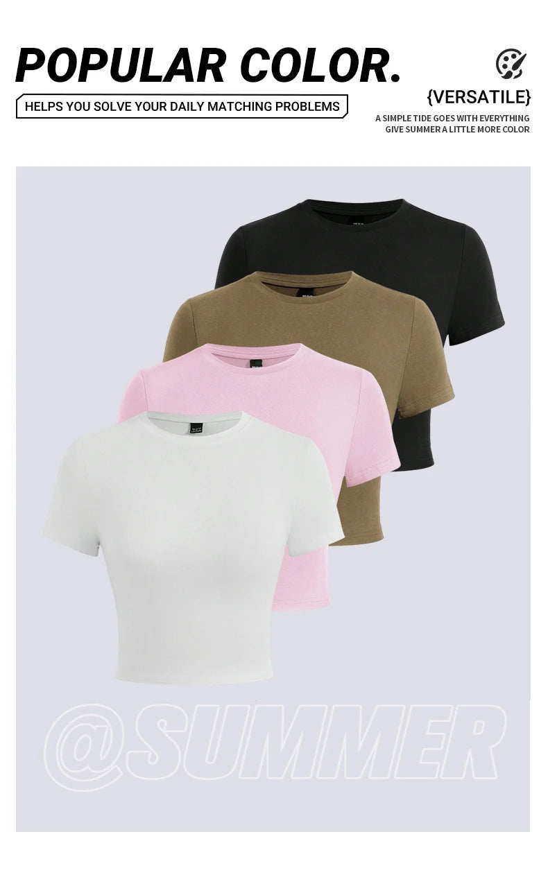 Lemons Finest Quality Tree Ripened Printed Women Crop Sports Soft Fashion T-Shirt Slim Summer Clothing Comfortable Casual Top