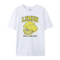 Retro Style Lemon Print T-Shirts Oversized Streetwear Graphic Tees Cute Aesthetic Fruit T Shirt Women Trendy Vintage Fashion Top