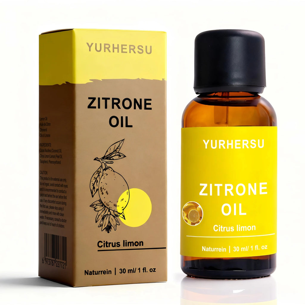 Lemon Essential Oil for Skin 30ml, Brightening, Acne Care, Blend with Carrier Oil, 100% Pure Natural