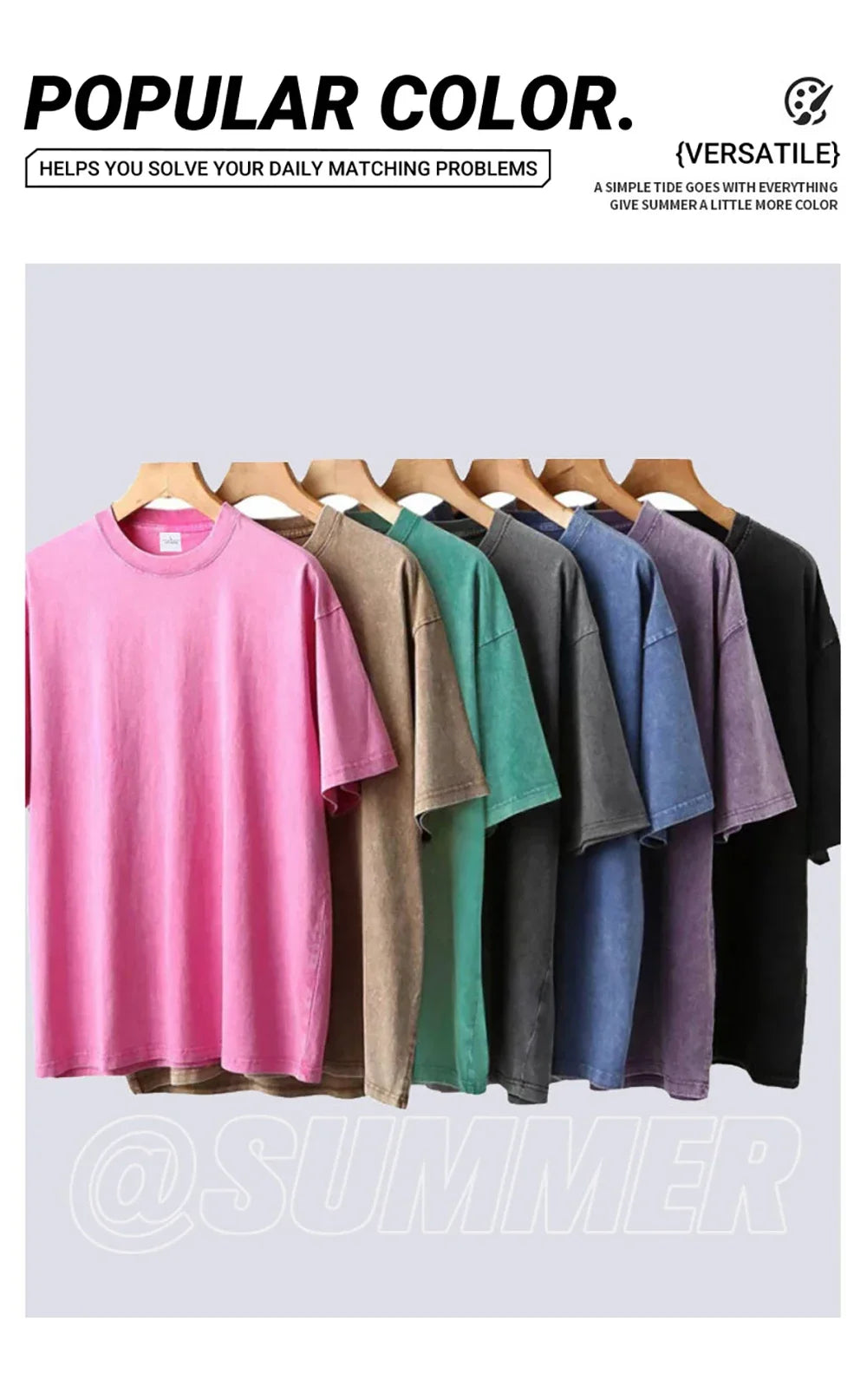Men's and Women's Washed T-shirt Hand Selected Lemon Fresh Print Short Sleeved Cotton Round Neck Oversized Top Retro Clothing