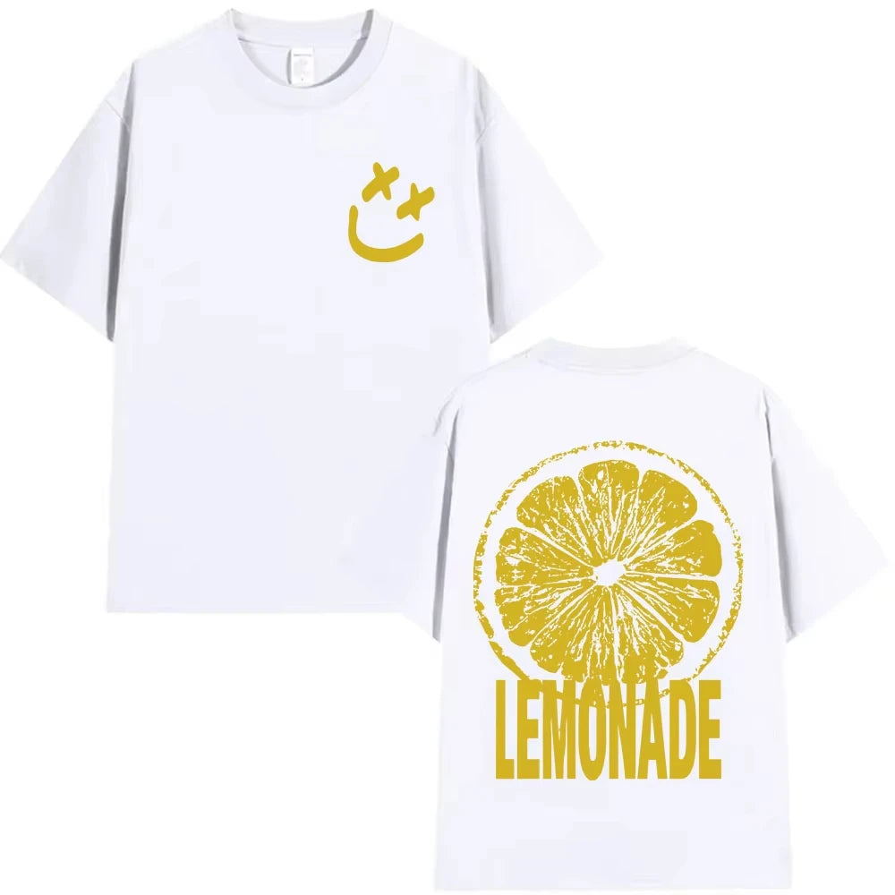 Louis Tomlinson Lemonade Tour Men's and Women's Patterned Printed T-shirts Streetwear