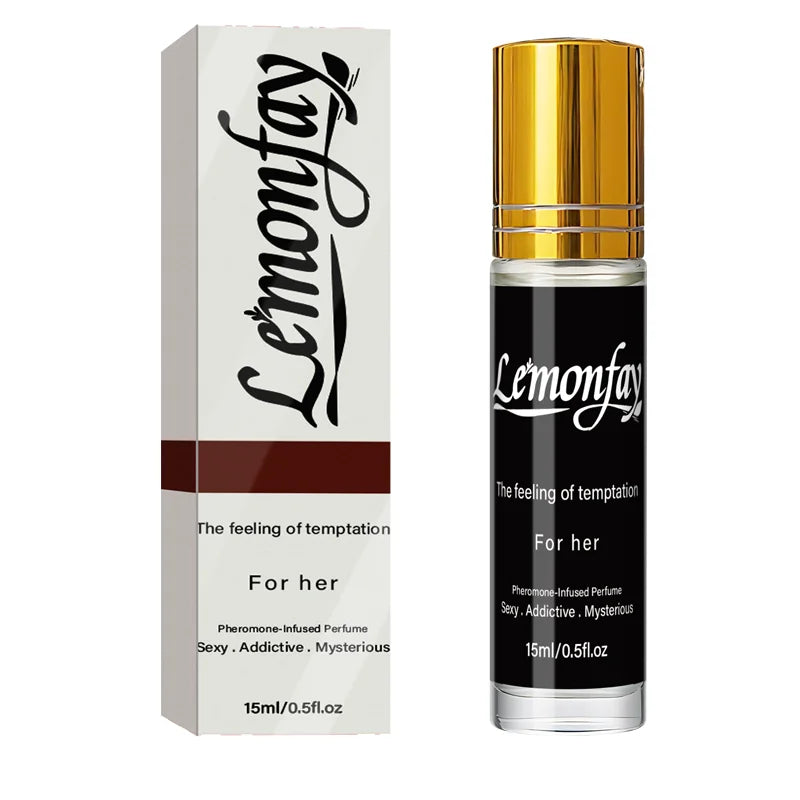 Lemonfay For Her Pheromone-Infused Perfume, Mysterious Addictive Roll-On Fragrance for Sensual Daily Wear & Alluring Attraction