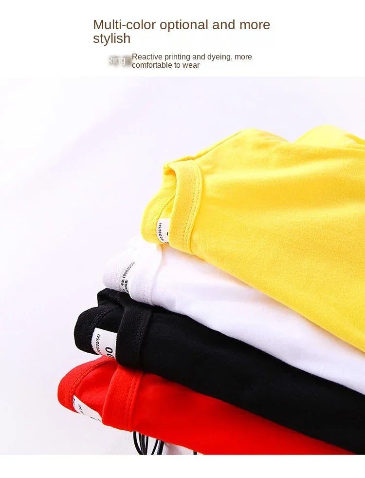 Autumn Spring Cotton Children T-shirt  Boys Girls Tees Long Sleeve White Shirt Kids Tops Baby Clothes Solid Black White Yellow