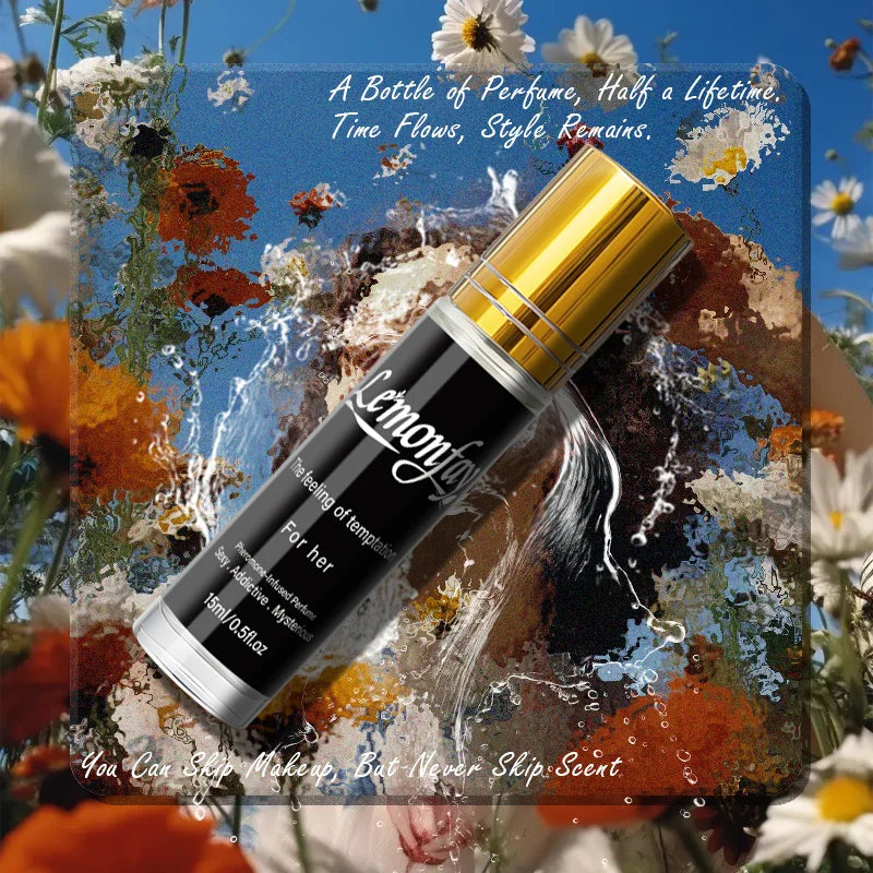 Lemonfay For Her Pheromone-Infused Perfume, Mysterious Addictive Roll-On Fragrance for Sensual Daily Wear & Alluring Attraction