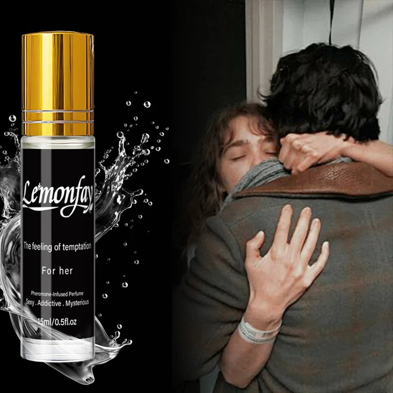 Lemonfay For Her Pheromone-Infused Perfume, Mysterious Addictive Roll-On Fragrance for Sensual Daily Wear & Alluring Attraction