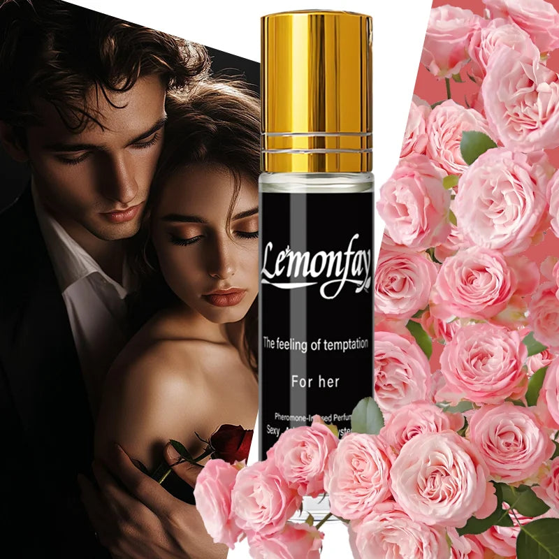 Lemonfay For Her Pheromone-Infused Perfume, Mysterious Addictive Roll-On Fragrance for Sensual Daily Wear & Alluring Attraction